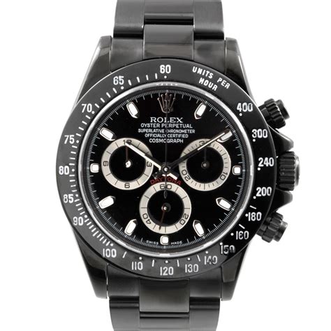 rolex daytona custom black dlc|black daytona rolex price.